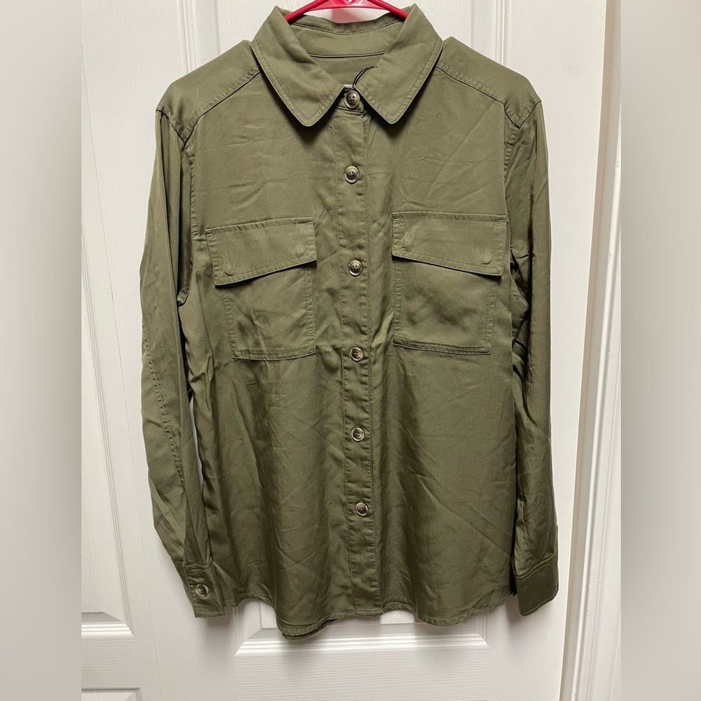 Olive Green Women's Shirt